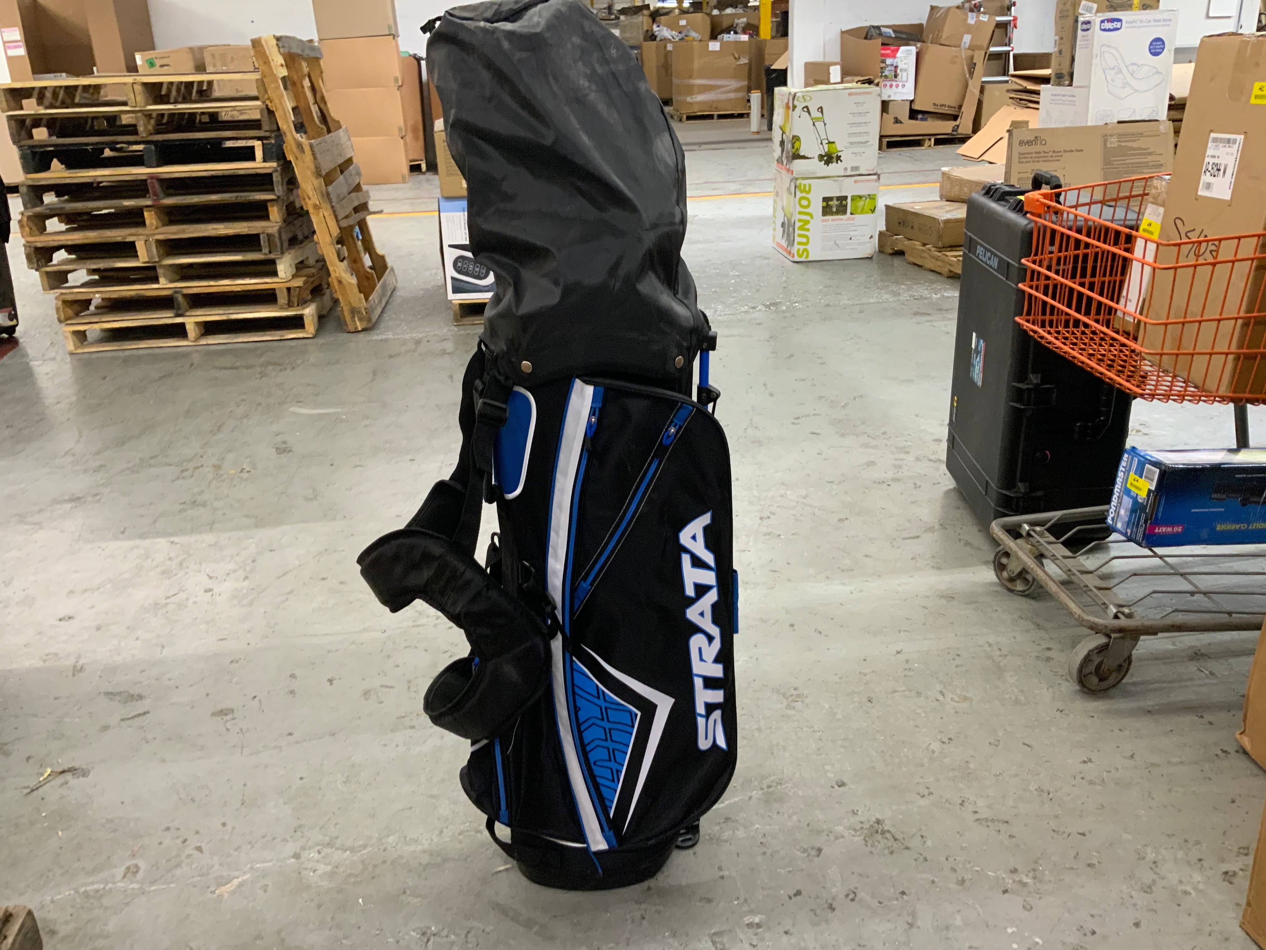Callaway Strata Mens Left Handed Golf Club Set - Blue - 9 Piece Complete Set (8075206820078)